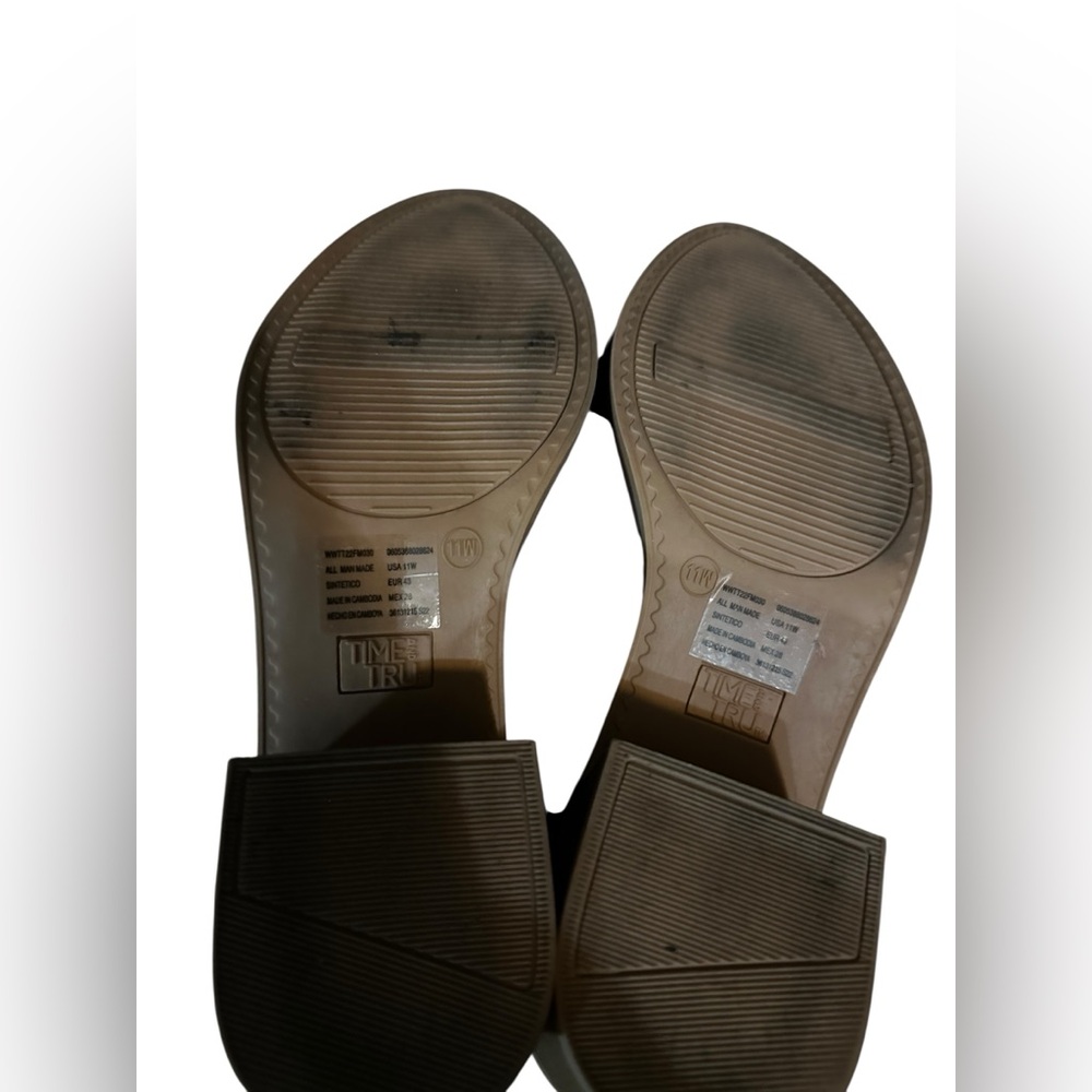 Time & Tru Black Woven Women's Mules size 11 - Picture 5 of 5